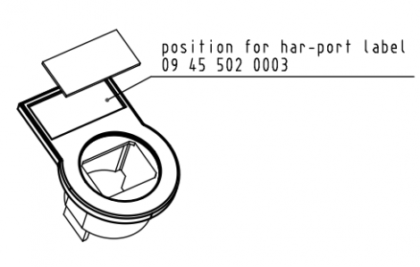 09455020002 | HARTING | har-port label holder