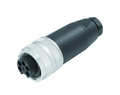 9924441205 | Binder | Разъём мама, контакты: 4+PE, 9A, IP67 (арт. 99-2444-12-05)