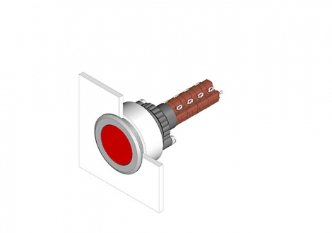 14-134.0252 Кнопка с подсветкой 22.5 - 30.5 mm  EAO