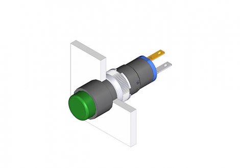 18-137.035 Кнопка с подсветкой 8 mm  EAO