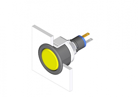 18-167.035 Кнопка с подсветкой 8 mm  EAO