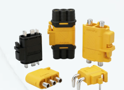 AM1015E-M, Разъем питания 2pin штекер Т-образный | Amass Electronics | .
