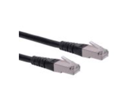 21.15.1335-100 | Roline | 21.15, 1 m Cat6 Ethernet Cable, Black, S/FTP Screened Polyvinyl Chloride Sheath