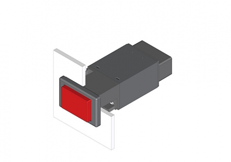 22-212.014 Кнопка с подсветкой 24 х 36 mm  EAO