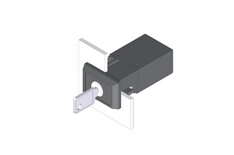 22-333.311D Переключатель с ключом блокировки 24 х 36 mm  EAO