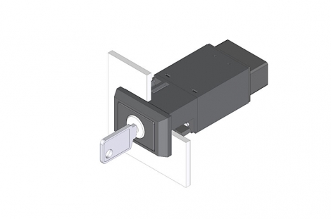 22-353.114D Переключатель с ключом блокировки 24 х 36 mm  EAO