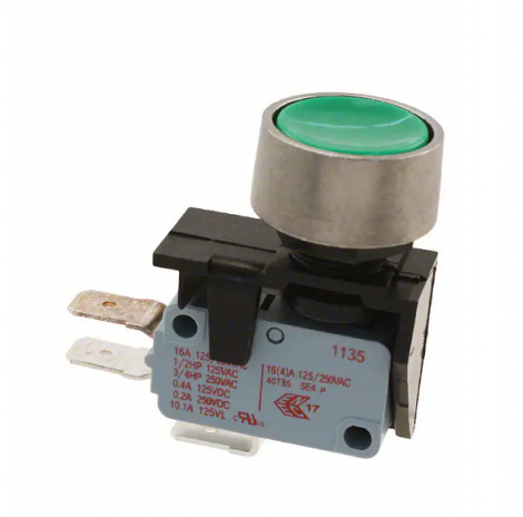 3832510KW
SWITCH PUSHBUTTON SPDT 16A 250V | Bulgin | Кнопка