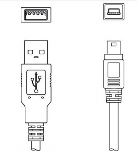 KB USB A - USB | Leuze Electronic| miniB Service line (арт. 50117011)