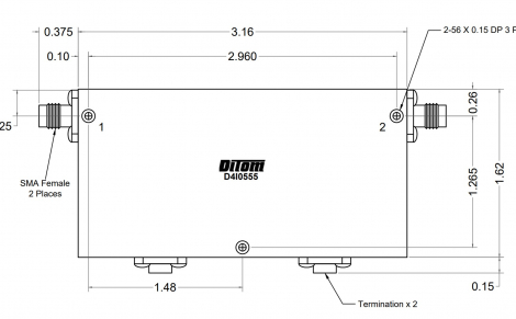 D4I1826 | DiTom Microwave | Двойные соединительные изоляторы