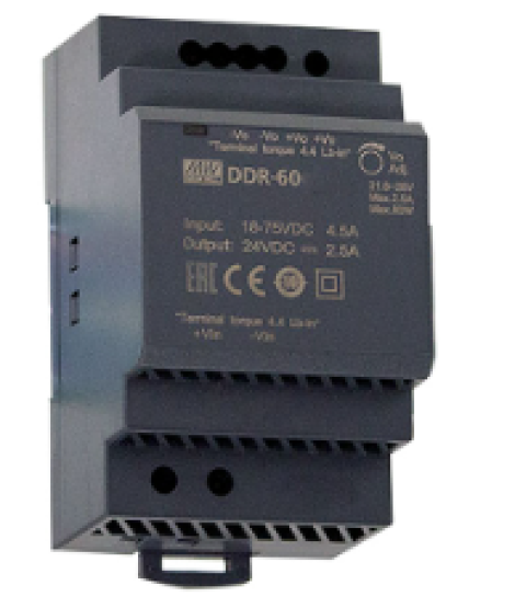 DDR-60L-12 | MEAN WELL | Преобразователь DC/DC DIN RAIL SUPPLY 12V 60W