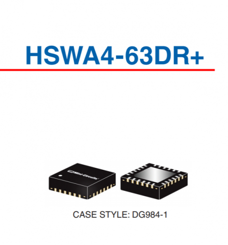 HSWA4-63DR+ | Mini Circuits | Переключатель