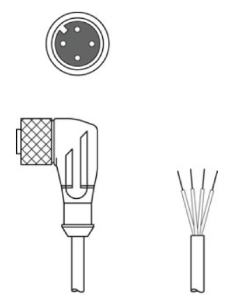 KD U-M12-4W-P1-020-3DP | Leuze Electronic | Кабель (арт. 50130936)