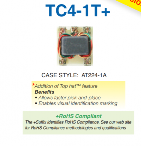 TC4-1T+ Трансформатор