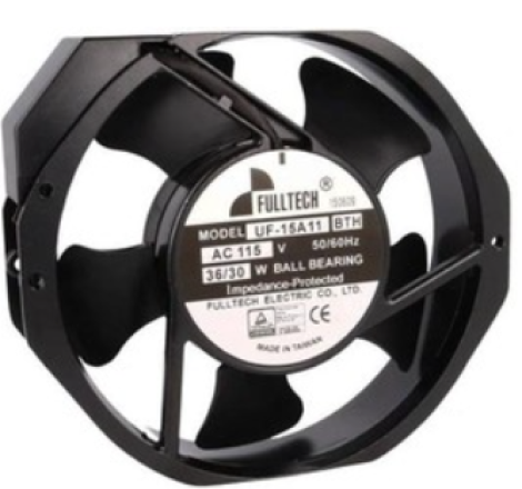 UF15A11BTH | FULLTECH | Вентилятор осевой, 172х150х38мм,115В, AC, 0.5А, 36Вт, подшипник качения, 2750об/мин, винтовые клеммы