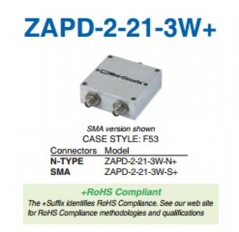 ZAPD-2-21-3W-N+ | Mini Circuits | Сплиттер