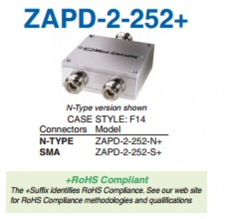 ZAPD-2-252-N+ | Mini Circuits | Сплиттер