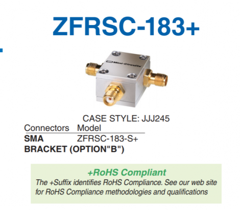 ZFRSC-183+ | Mini Circuits | Сплиттер