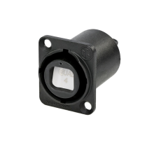 NO2-4FDW-A | Neutrik Americas, Inc. | OPTICALCON DUO CHASSIS, BLACK, I