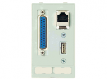 39500020145 | HARTING | Data module (USB;RJ45;SUB-D25,f-m)