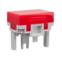 AT478JB
CAP PUSHBUTTON SQUARE CLEAR/WHT | NKK Switches | Крышка