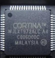 WJLXT972ALC.A4 | Cortina Systems | Однопортовый сетевой трансивер (Ethernet PHY) 10/100 Мбит/с