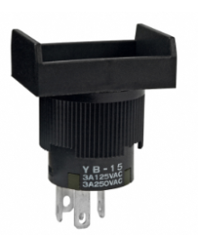YB15RKW01 SWITCH PUSHBUTTON SPDT 3A 125V | NKK Switches | Кнопка YB15RKW01 SWITCH PUSHBUTTON SPDT 3A 125V | NKK Switches | Кнопка